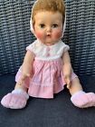 Tiny Tears 1950's American Character 15" Baby Doll  Extra Clothes Rock A Bye Eye