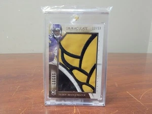 Panini Immaculate Collection Logo Patch RC Rookie 12/13 Teddy Bridgewater - Picture 1 of 6