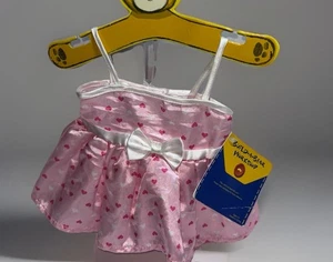 Build A Bear Hello Kitty rosa Herz Kleid neu mit Etikett Sanrio BAB Valentinstag weiß - Bild 1 von 8