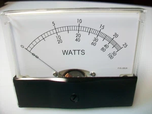 WATTMETER   30 Ua.    NEW  4" X 3 1/2" - Picture 1 of 4