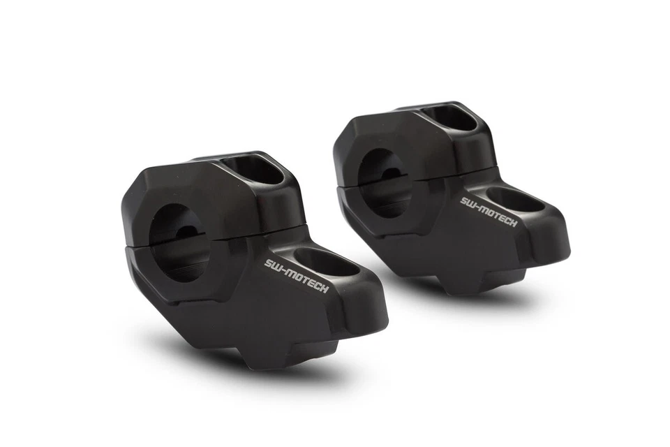 Lenkerverlegung für Ø 22 mm Lenker H=30 mm. Verlegung um 21 mm. Schwarz. - Bild 1 von 1