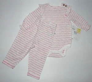 Baby Mädchen Kleidung, Newborn, Burt's Bees Baby 2 teiliges Bio Set - Bild 1 von 10