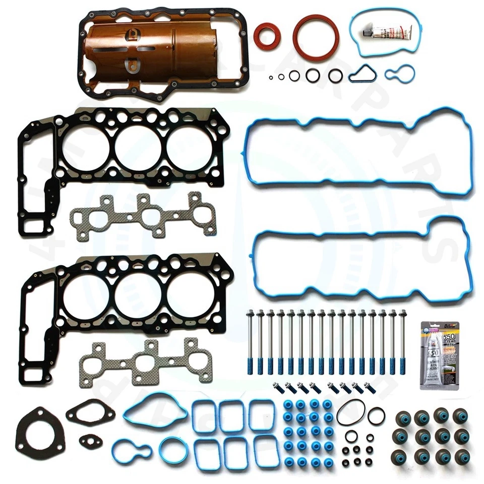 Conjunto completo de parafusos de cabeça de junta para Jeep Grand Cherokee Liberty 2005-2010 3.7L - Imagem 1 de 4