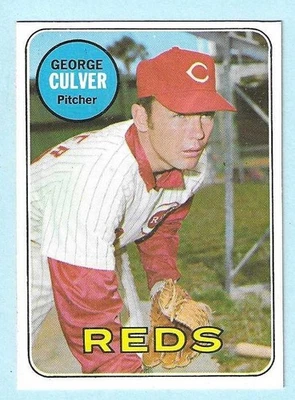 1969 Topps #635 George Culver Cincinnati Reds Near Mint COMPLETE SETBREAK - Image 1 of 2