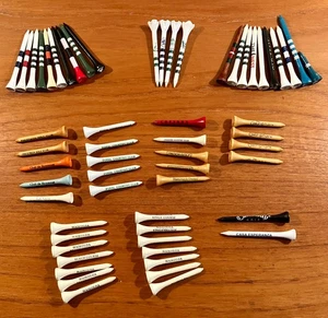 Lot of 50+ Logo Golf Tees Courses Private Clubs Resorts - Picture 1 of 15