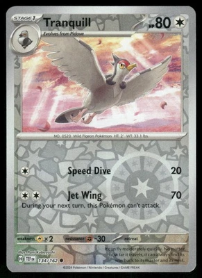 Tranquill 134/162 Common Reverse Holo SV05: Temporal Forces NM - Image 1 of 2