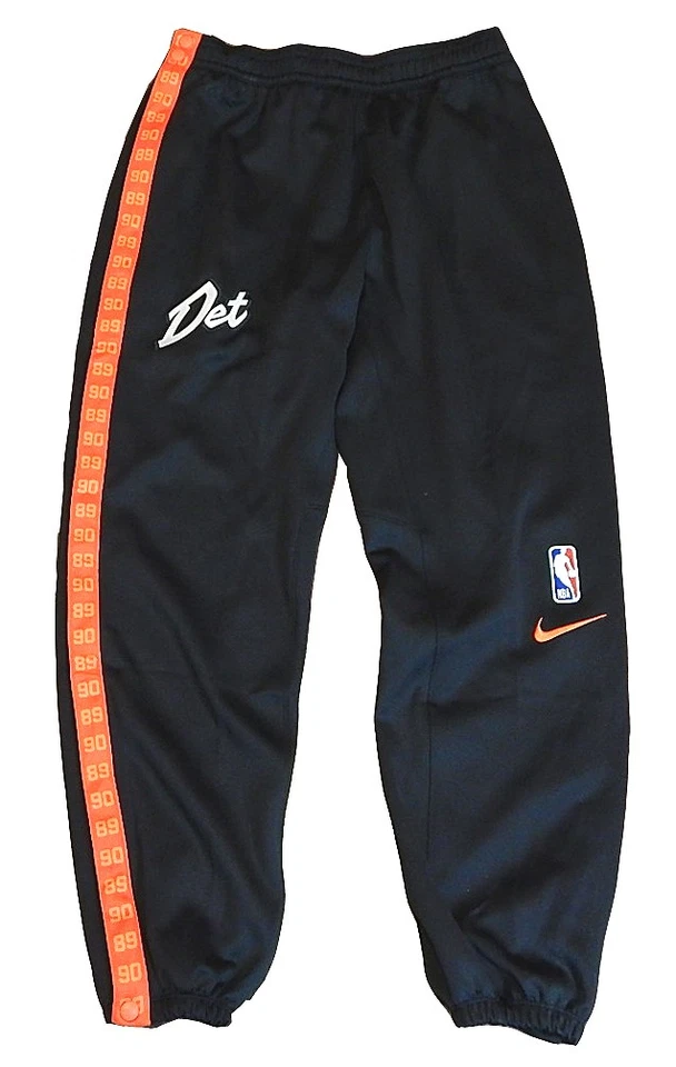 Pantalones de calentamiento emitidos por Nike City Team DET Bad Boys DET negros XL altos de Detroit Pistons Foto 1 de 4