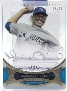 MARIANO RIVERA 2014 TOPPS TIER ONE AUTOGRAPH SILVER INK AUTO /10 🔥 🔥 - Picture 1 of 2