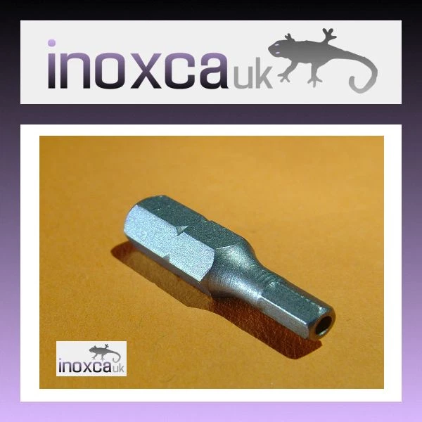 50  2.5mm A/F HEX PIN SECURITY BIT ANTI TAMPER VANDAL 1/4" HEXAGONAL DRIVE CR-V - Image 1 of 1