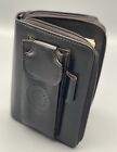 Executive Leather Power Planner with Solar Calculator, Phone Pouch, and Organize