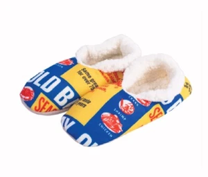 Old Bay Can Logo Slippers NEW Fast Free Ship - Picture 1 of 6