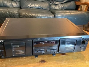 SONY TC -WE435 Vintage Double Stereo Cassette Deck Auto Reverse - Picture 1 of 9