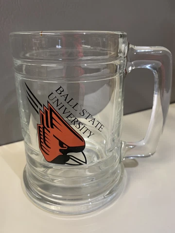 Ball State University Cardinals Glass Beer Mug Cover