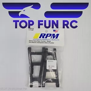 RPM 80182 Heavy Duty Rear A-Arms-Black For E-Stampede 2WD & Rustler - Picture 1 of 1