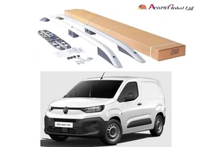 FIT CITROEN BERLINGO SWB 2019 ON ROOF RACK RAILS BARS NO DRILL - Picture 1 of 3
