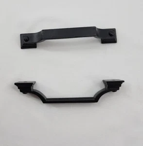 Satin schwarz Liberty strukturierte Säule 5,5 Zoll Schublade Zug 4,6" Mitte 2er Set - Bild 1 von 5