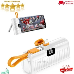 Mini Power Bank 5000mAh Chargeur USB Portable avec Support Pliable pour iPhone - Photo 1 sur 7