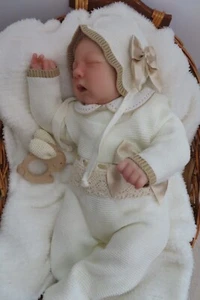 Reborn Alma by Bountiful Baby, Newborn sleeping reborn girl with blonde hair - Picture 1 of 13