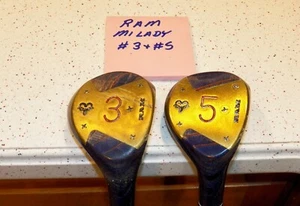 Ram MiLady #3 & #5 Driver True Temper RamLite Steel Shafts ~ 2 Clubs #39 - Picture 1 of 8