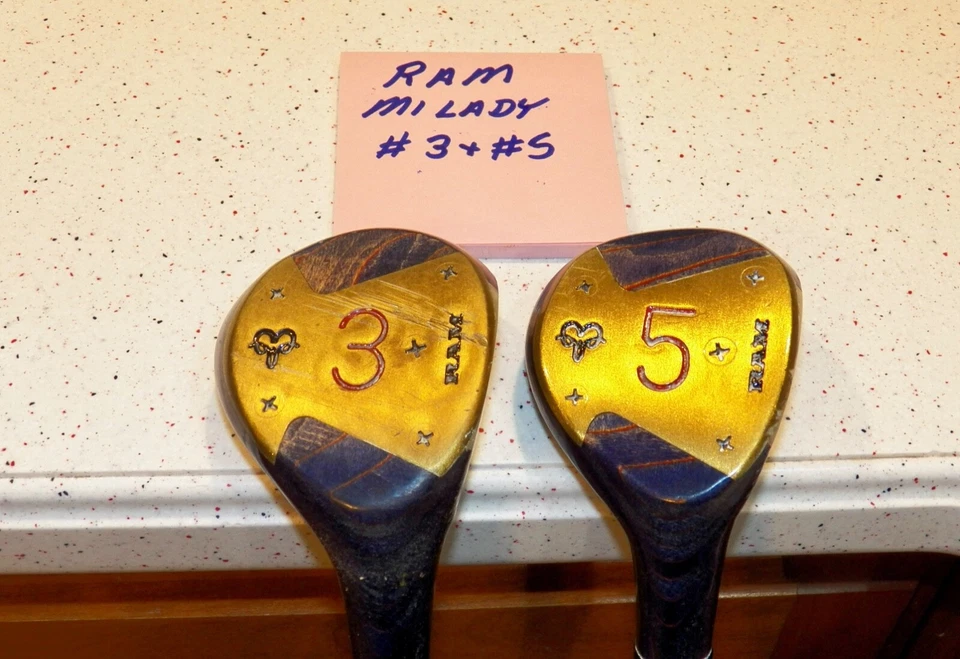 Ram MiLady #3 & #5 Driver True Temper RamLite Steel Shafts ~ 2 Clubs  #39 - Image 1 of 4