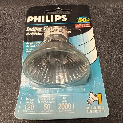 PHILIPS Indoor Flood 50-Watt MR16 GU10 Base 120-Volt Light Bulb - Image 1 of 2