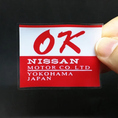 OK NISSAN DECALS, STICKERS for Inside/Outside Window, Datsun, 240Z, 260Z, 280Z - Image 1 of 4