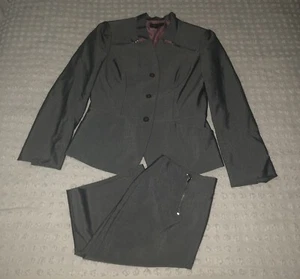 John Meyer Collection Grey two piece Skirt Suit Women's Size 10 - Picture 1 of 17