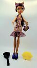 Monster High Doll Tan Skin. Brown Hair. 11" Tall. Comes With Pictured Items.