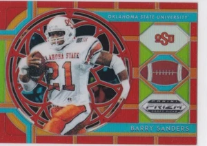 BARRY SANDERS Panini Draft Picks PRIZMS $$ ORANGE VARIATION Football Card RARE! - Picture 1 of 2