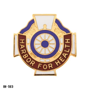 US Army DUI Pin ~ MEDDAC Bremerhaven "Harbor For Health" ~ Vanguard USA ~ NEW - Picture 1 of 1