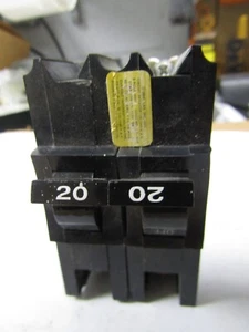 ✌️FEDERAL PACIFIC FPE NB220 NB2P20 20 AMP 2 POL 240V BOLZEN IM BREAKER - Bild 1 von 5