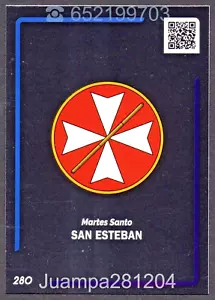 SAN ESTEBAN #280 MARTES SANTO ESTAMPA HOLY CARDS SEMANA SANTA 2024 SEVILLA - Imagen 1 de 2