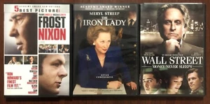 3 DVD Movie Lot - Frost Nixon, The Iron Lady, Wall Street - Pre Owned - Bild 1 von 13