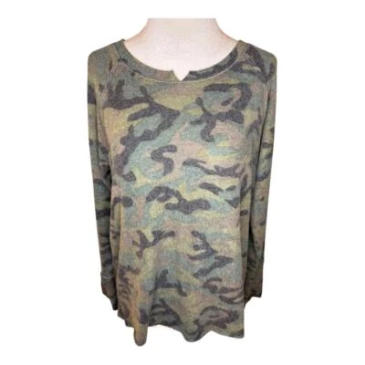 Новый Michael звезды женщин маленький маленький камуфляж блузка с длинным рукавом зеленый новый с Ярлыками - Изображение 1 из 4