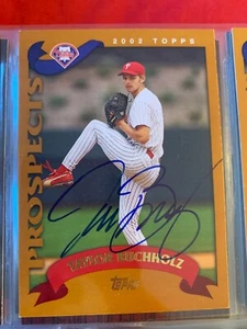 Tarjeta Topps 2002 autografiada firmada por Taylor Buchholz - Imagen 1 de 1