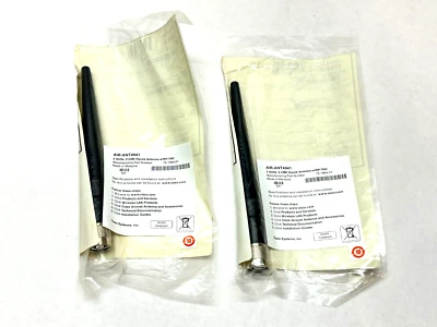 Antena dipolo Cisco 74-1864-01 2,4 GHz 2,2 dBi con RP-TNC AIR-ANT4941 LOTE DE 2 Foto 1 de 4