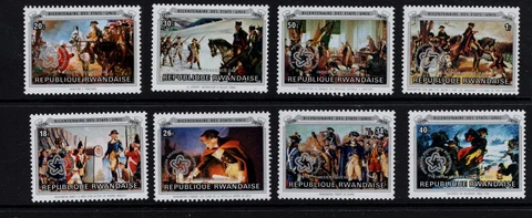 Rwanda #754-61 (1976 American Independence Day set) VFMNH CV $4.40 Cover