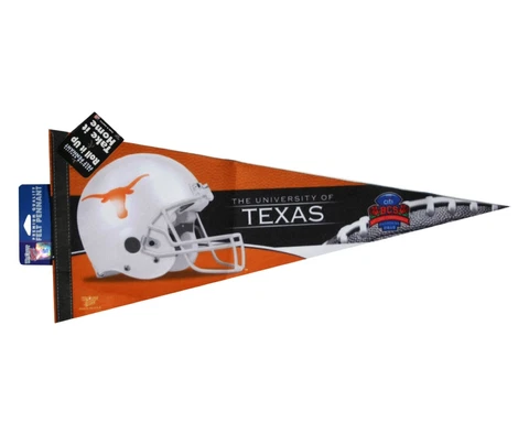 2010 BCS NATIONAL CHAMPIONSHIP TEXAS LONGHORNS PREMIUM FELT PENNANT 12"X30" Cover