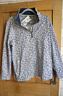 Joules Womens Pip Half Zip Sweatshirt Navy Cream Stripe Size 14 BNWT Rrp £44.95