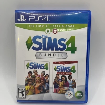 The Sims 4 and Cats & Dogs Bundle Collection (Sony Playstation 4, 2018) PS4 - Image 1 of 4