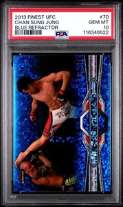 CHAN SUNG JUNG 2013 Topps Finest UFC #70 Zombie Blue Refractor /188 PSA 10 GEM - Picture 1 of 2