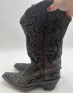 Tanner Mark Size 7 Pointed Toe Leather Boots - Picture 1 of 6