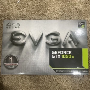 EVGA NVIDIA GeForce GTX 1050 Ti 4GB GDDR5 Gaming Graphics Card, PCIe 3.0, 16-Pin - Picture 1 of 3