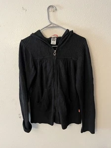 Suéter para mujer The North Face grande tejido de lana con cremallera negro - Imagen 1 de 6