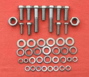 MG MIDGET & AH SPRITE 1970-74  CHROME FRONT BUMPER STAINLESS STEEL   FASTENERS - Picture 1 of 1