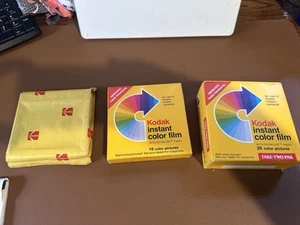 Misc 3 pack of KODAK INSTANT COLOR FILM 10 PHOTOS PR144-10 SEALED NEW OLD STOCK - Picture 1 of 7