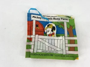 Disney Mickey Mouse's Busy Farm Golden Play With Me libro de tela y muñeca - Imagen 1 de 7