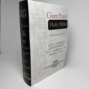 KJV King James Version Reference Bible - GIANT Print Ed. NEW Black Nelson 881c - Picture 1 of 17