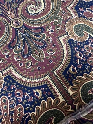 Остатки ткани Waverly Clifton Knolls 2/3 ярда x 52 дюйма пейсли 100% хлопок - Изображение 1 из 4