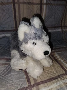 Ganz Webkinz Husky White Grey Dog HM120 Plush Stuffed Animal No Code - Picture 1 of 4